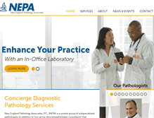 Tablet Screenshot of newenglandpathology.com